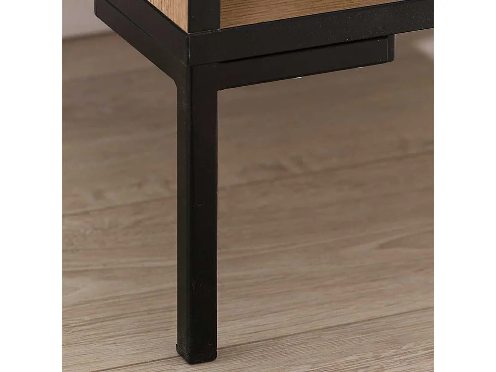 Home Office Ordnerregal in Eichefarben Schwarz