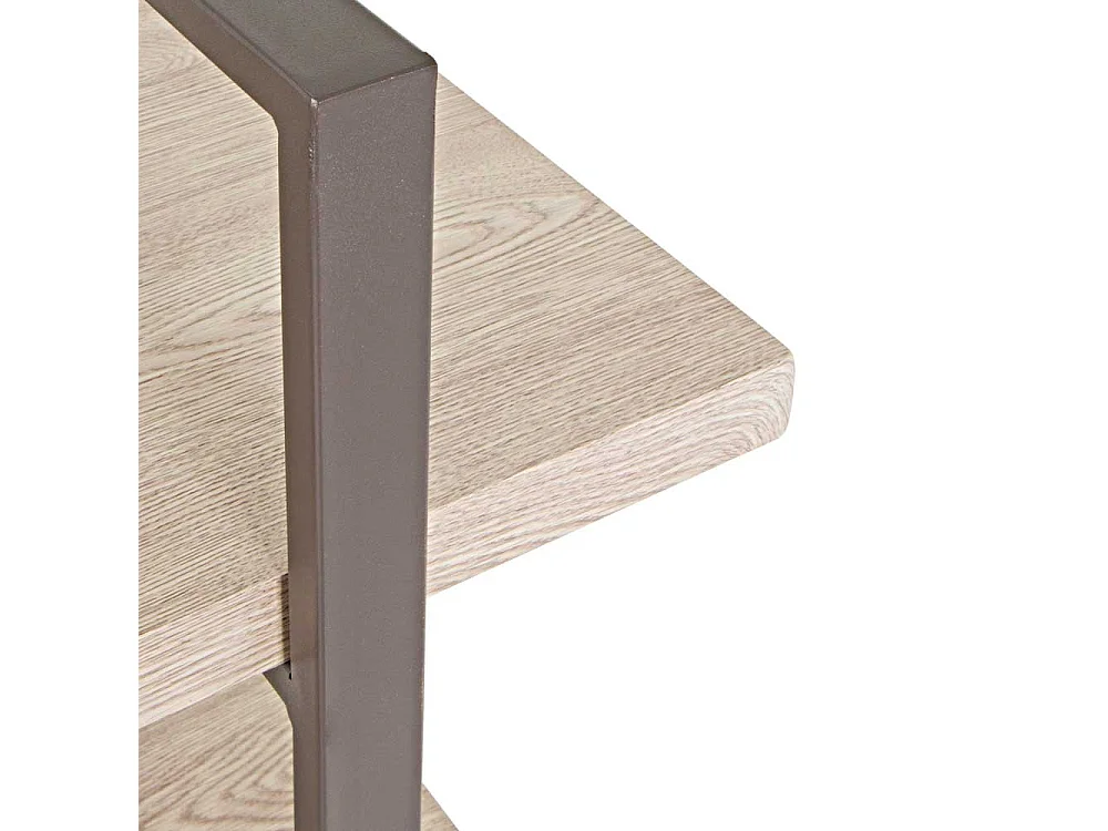 Standregal in Eiche hell Stahl