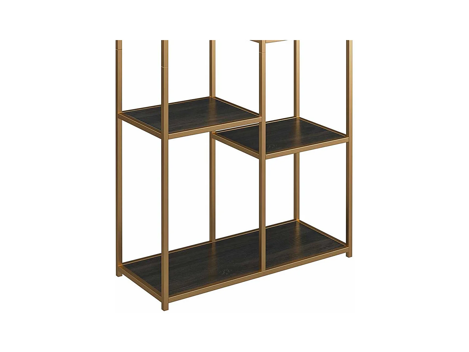 Offenes Regal Goldfarben in modernem Design 180 cm hoch