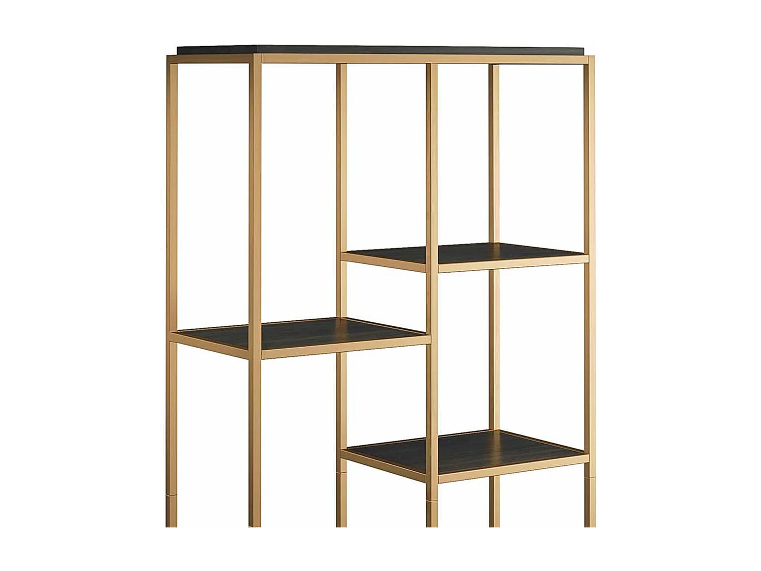 Offenes Regal Goldfarben in modernem Design 180 cm hoch