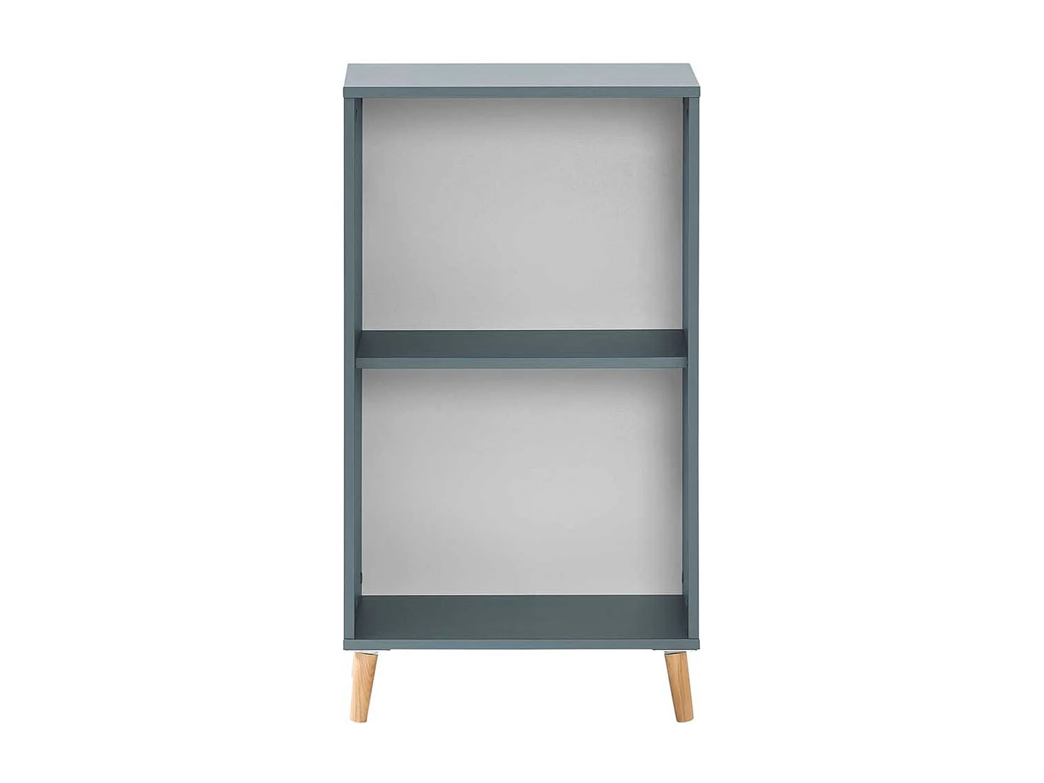 Aktenregal modern in Petrol und Eichefarben 93 cm hoch