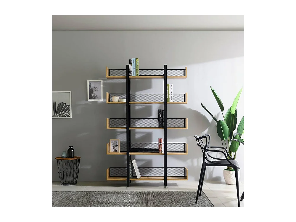 Standregal Wohnzimmerregal im Industry und Loft Stil 120 cm breit