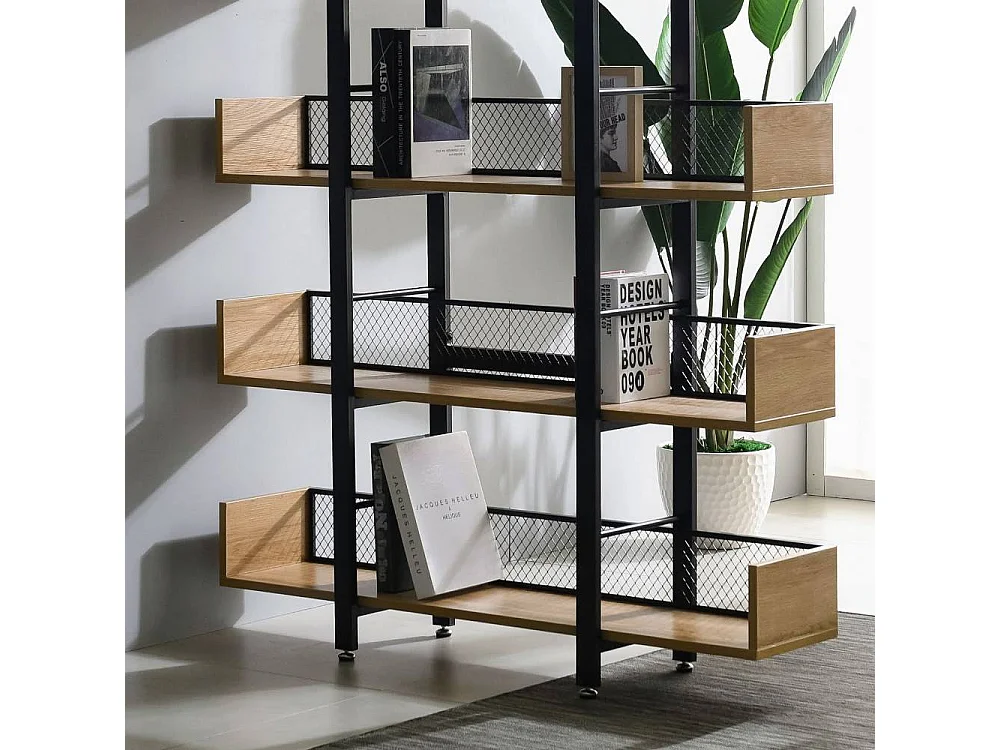 Standregal Wohnzimmerregal im Industry und Loft Stil 120 cm breit