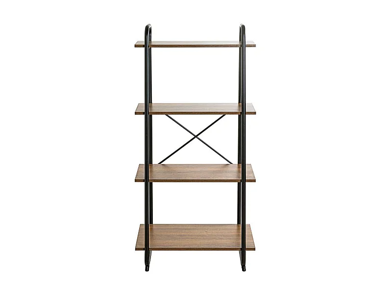 Regal in modernem Design Holzoptik Eiche & Schwarz