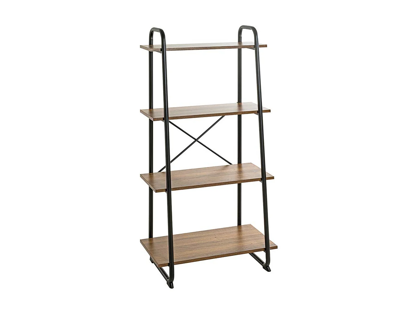 Regal in modernem Design Holzoptik Eiche & Schwarz