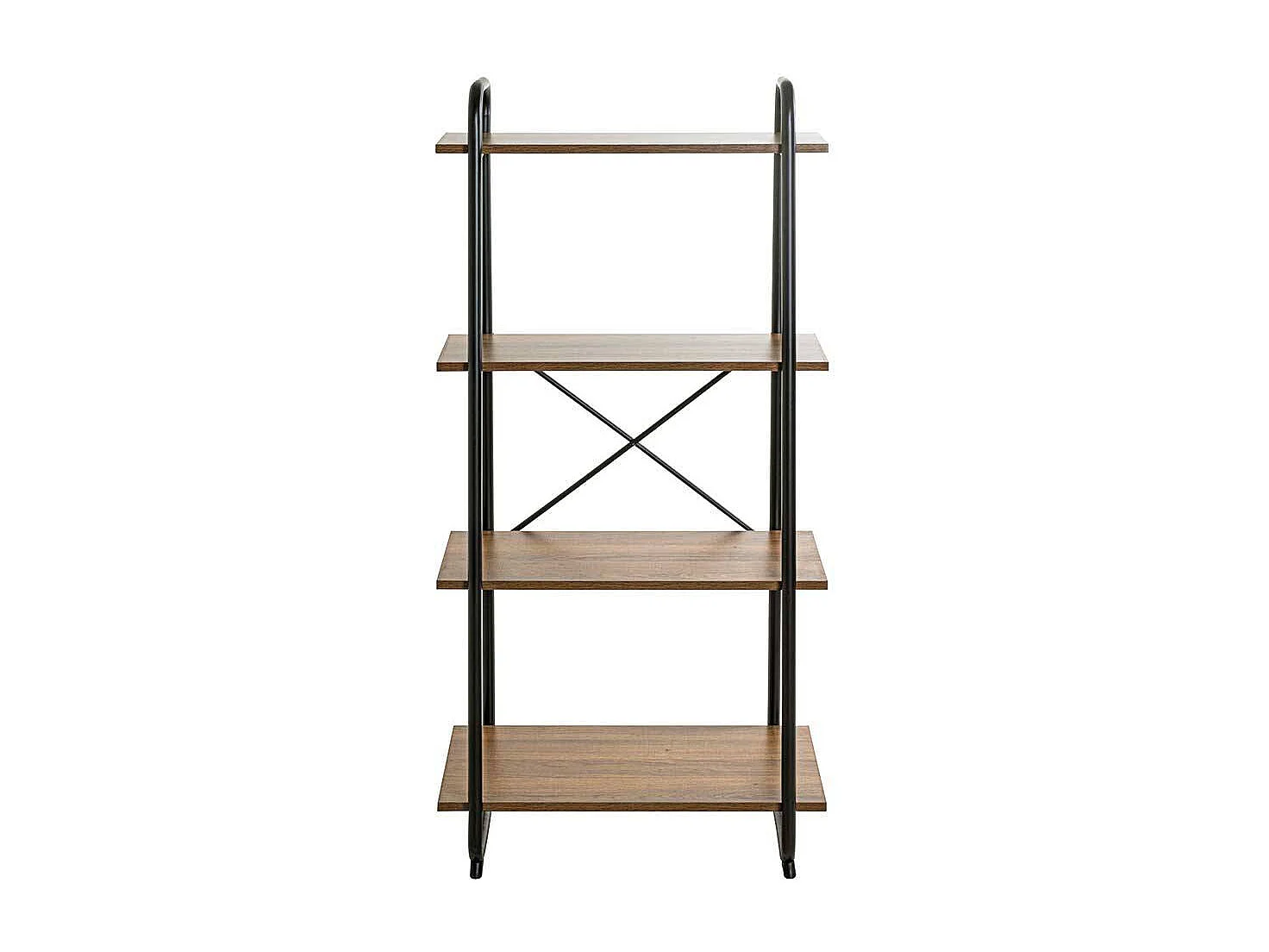 Regal in modernem Design Holzoptik Eiche & Schwarz