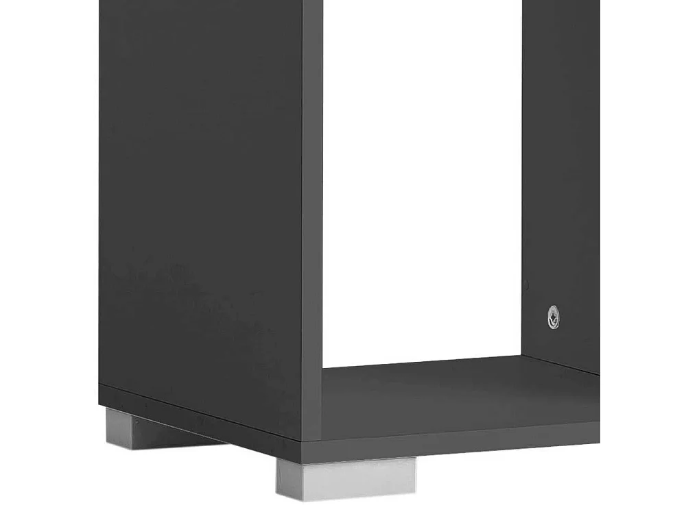 Standregal Büroregal in Anthrazit mit offenen Fächern