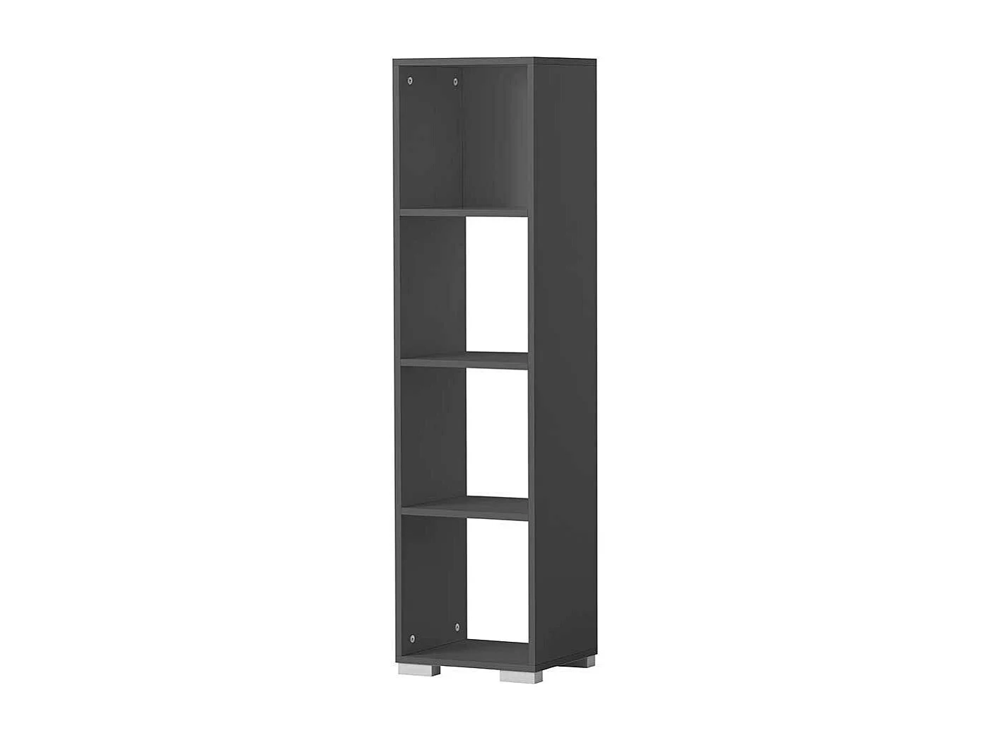 Standregal Büroregal in Anthrazit mit offenen Fächern