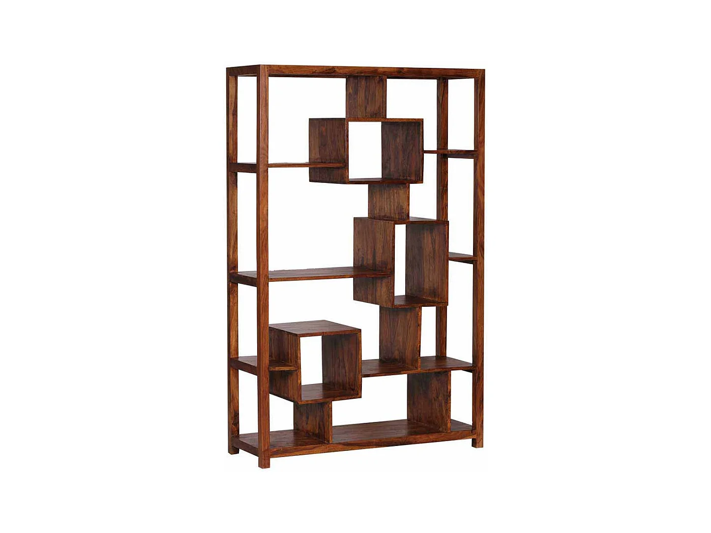 Standregal aus Sheesham Massivholz modern