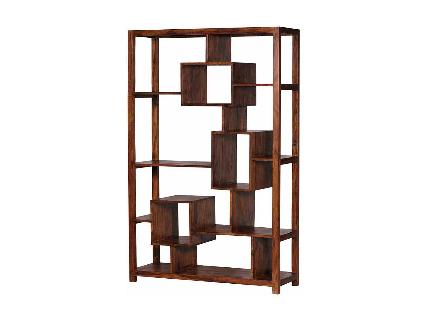 Standregal aus Sheesham Massivholz modern