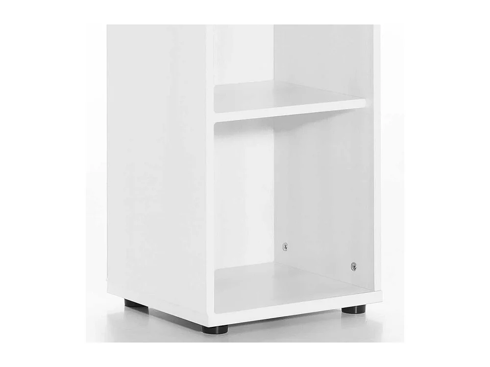 Schmales Aktenregal in Weiß 183 cm hoch