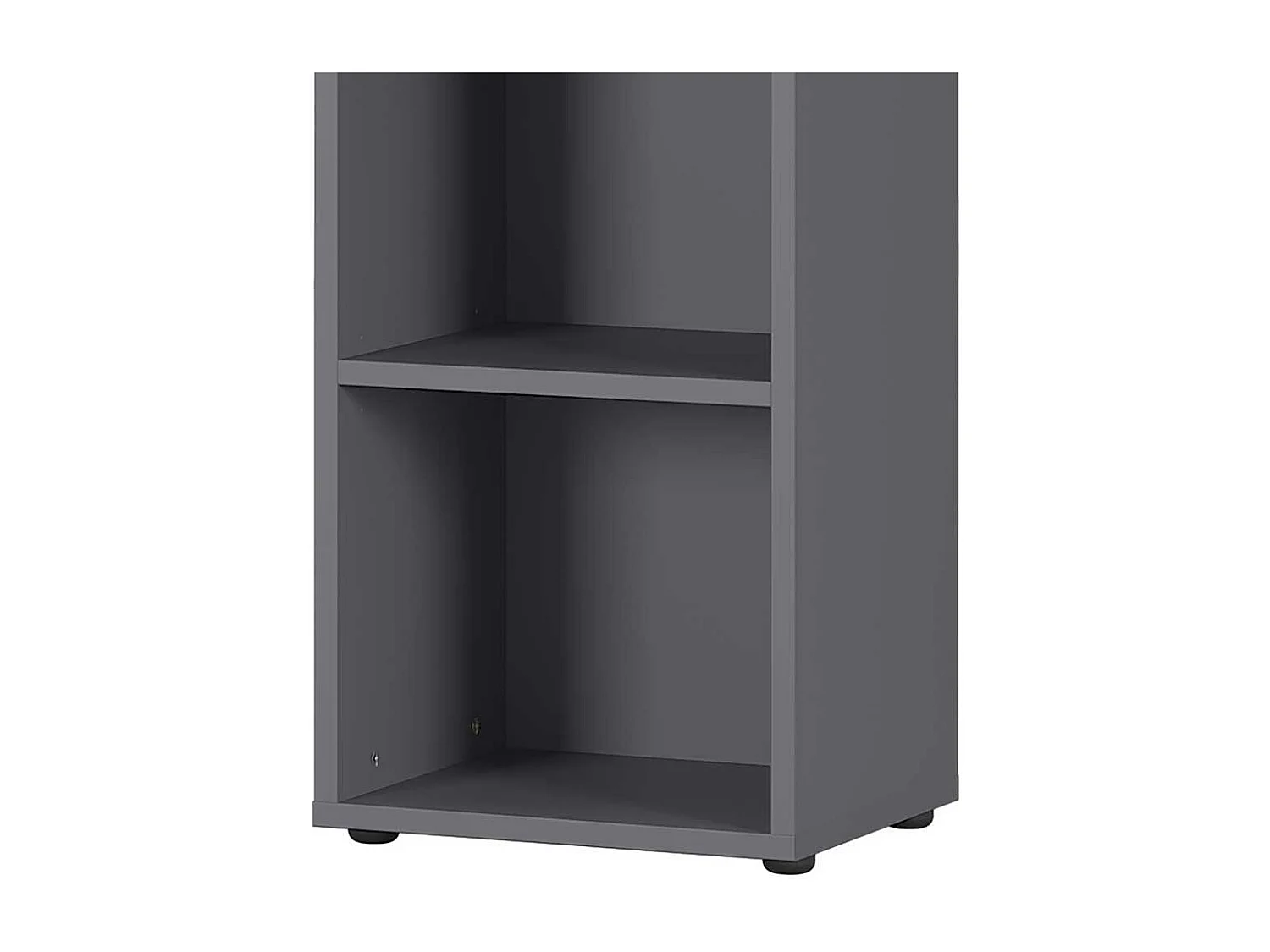 Standregal in Dunkelgrau und Wildeiche Optik 45 cm breit