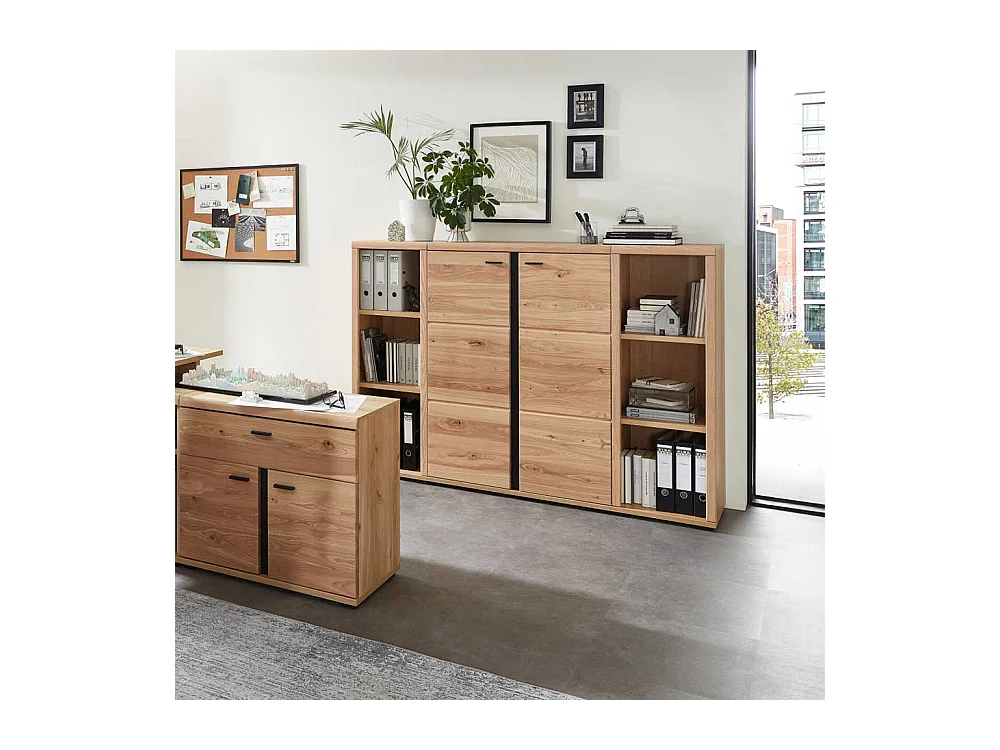 Ordner Standregal in Wildeichefarben Eschefarben