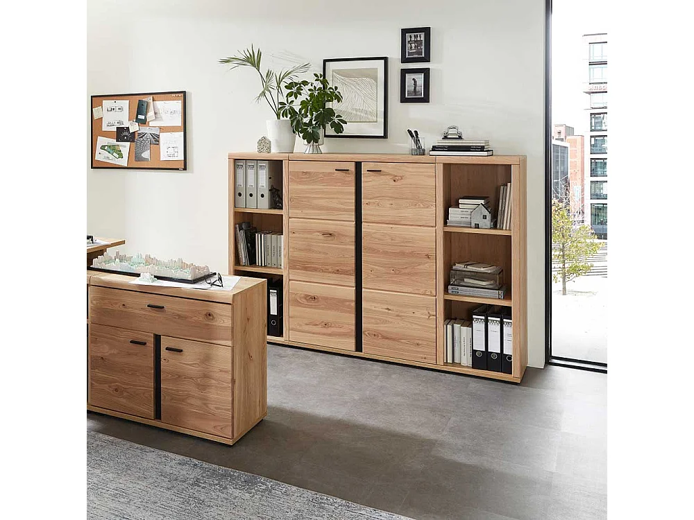 Ordner Standregal in Wildeichefarben Eschefarben