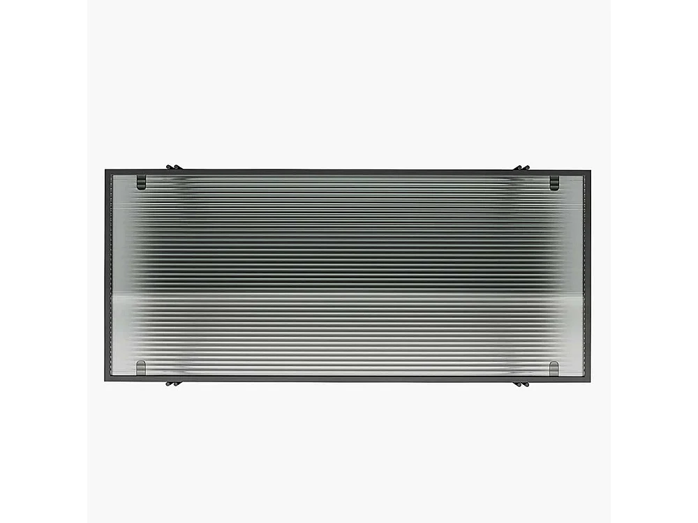 Offenes Wohnzimmer Regal in Schwarz 117 cm hoch - 80 cm breit