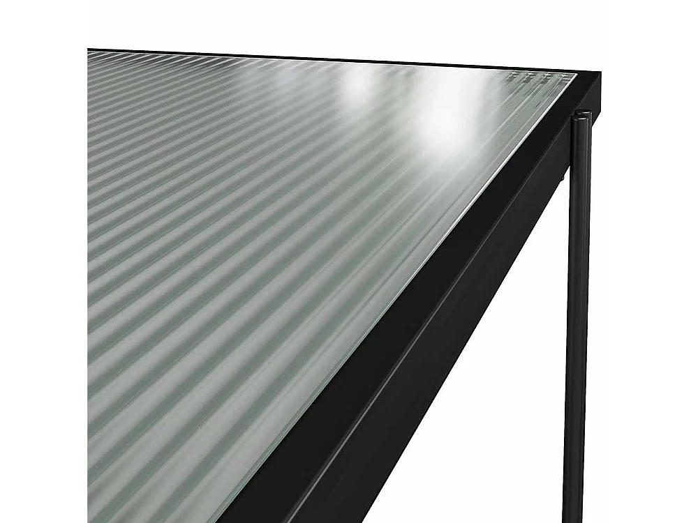 Offenes Wohnzimmer Regal in Schwarz 117 cm hoch - 80 cm breit