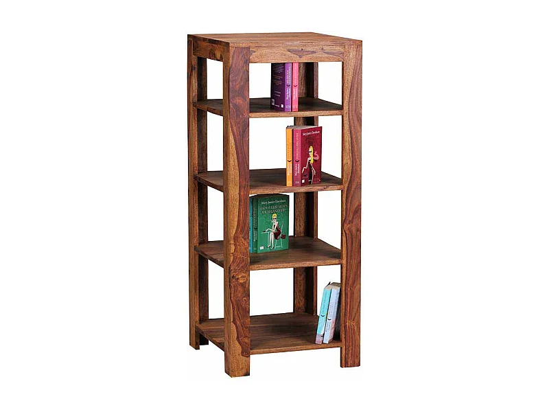 Standregal aus Sheesham Massivholz 105 cm hoch