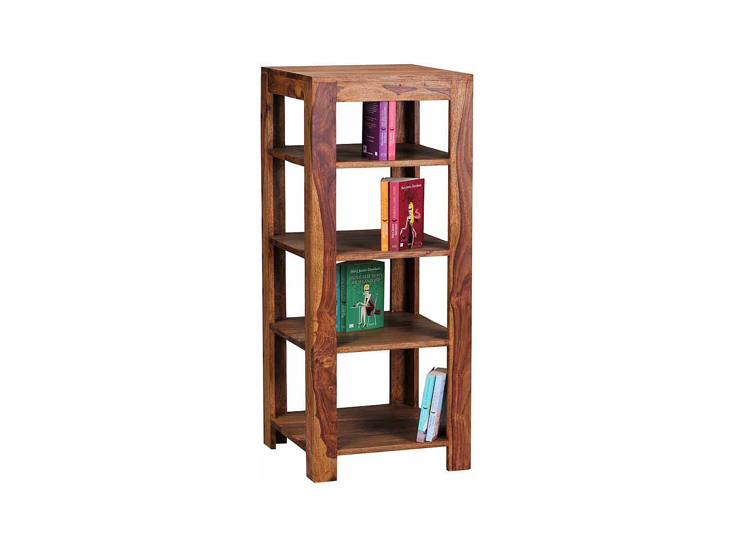 Standregal aus Sheesham Massivholz 105 cm hoch