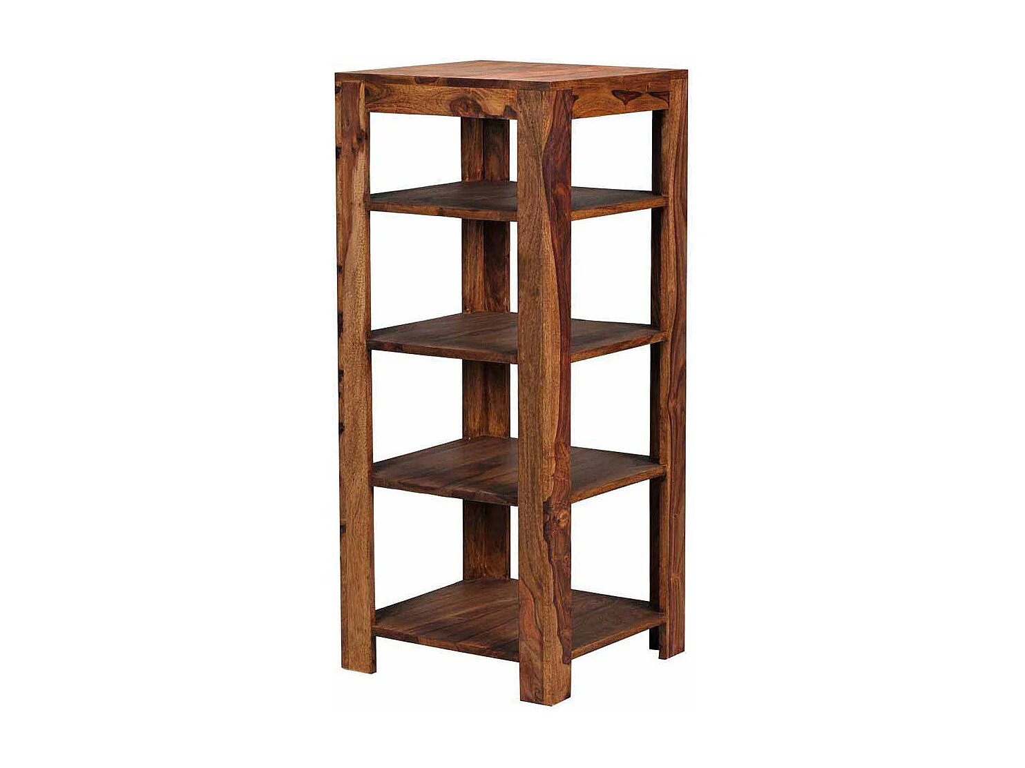Standregal aus Sheesham Massivholz 105 cm hoch