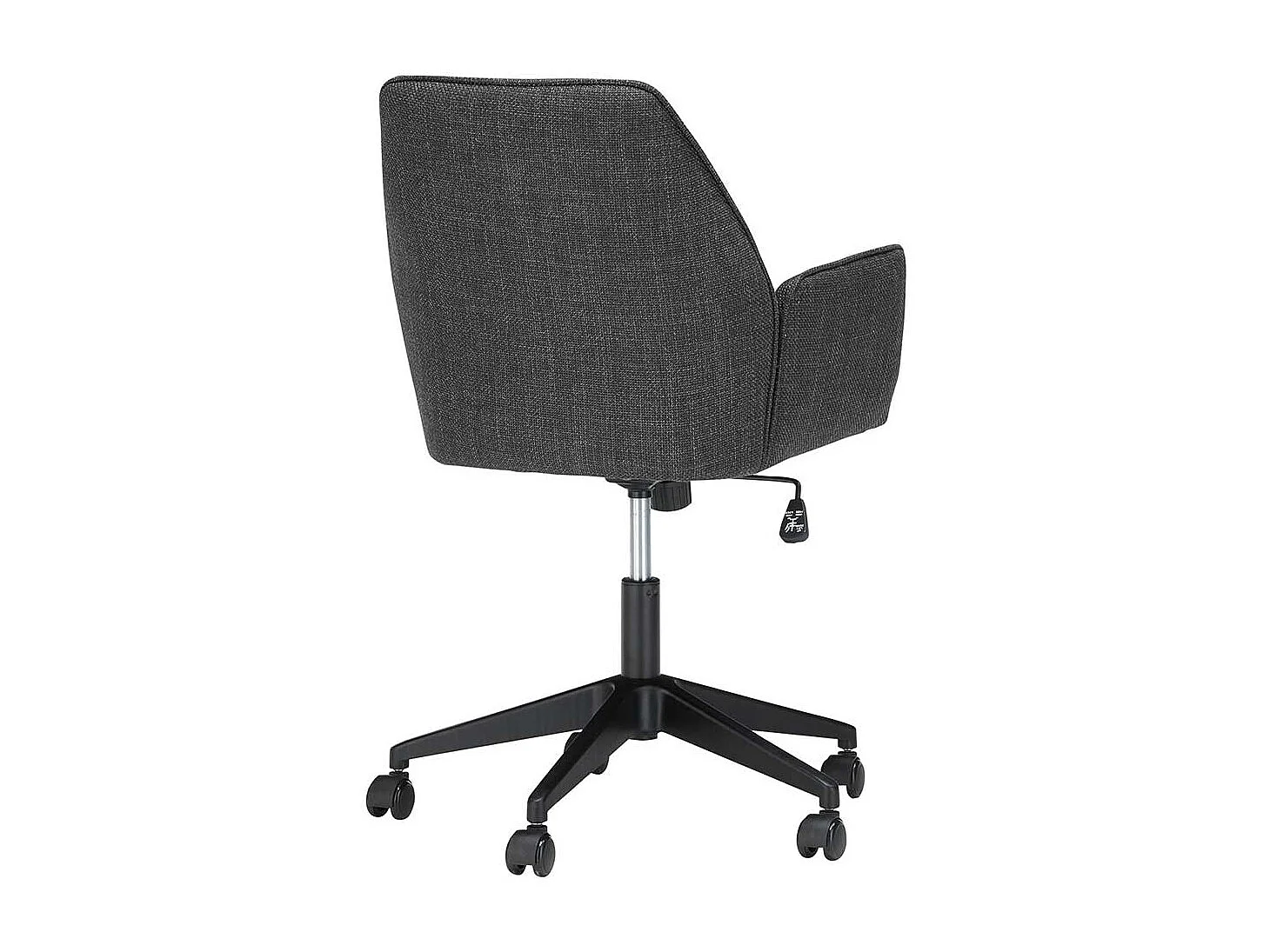 Verstellbarer Schreibtischstuhl mit Bezug aus Stoff Anthrazit