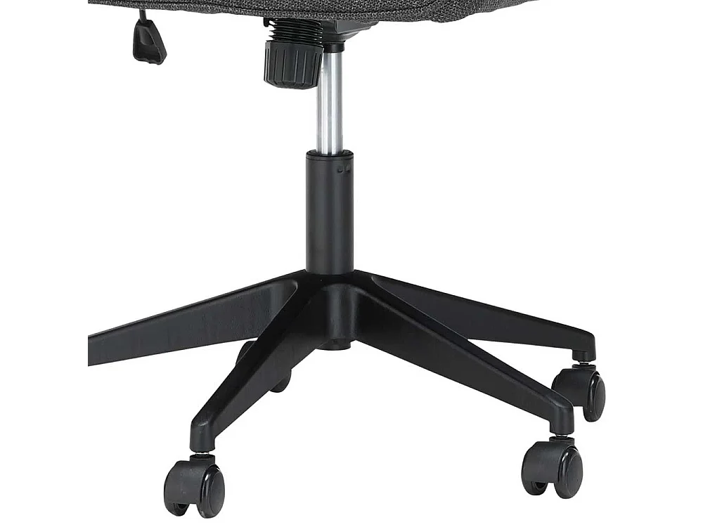 Verstellbarer Schreibtischstuhl mit Bezug aus Stoff Anthrazit