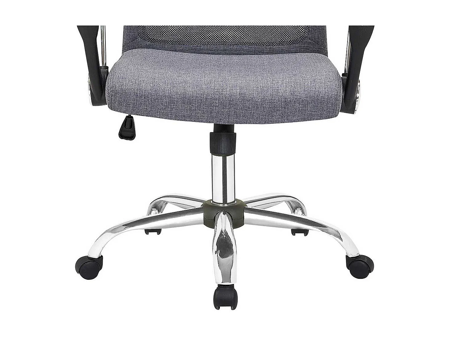 Schreibtischsessel in Grau Webstoff Meshrücken