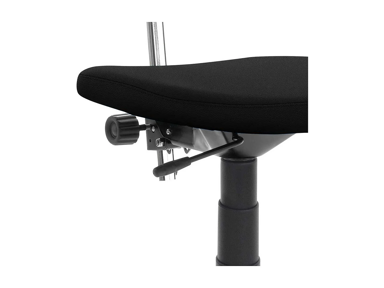 Ergonomischerbürostuhl aus Kunstleder Aluminium