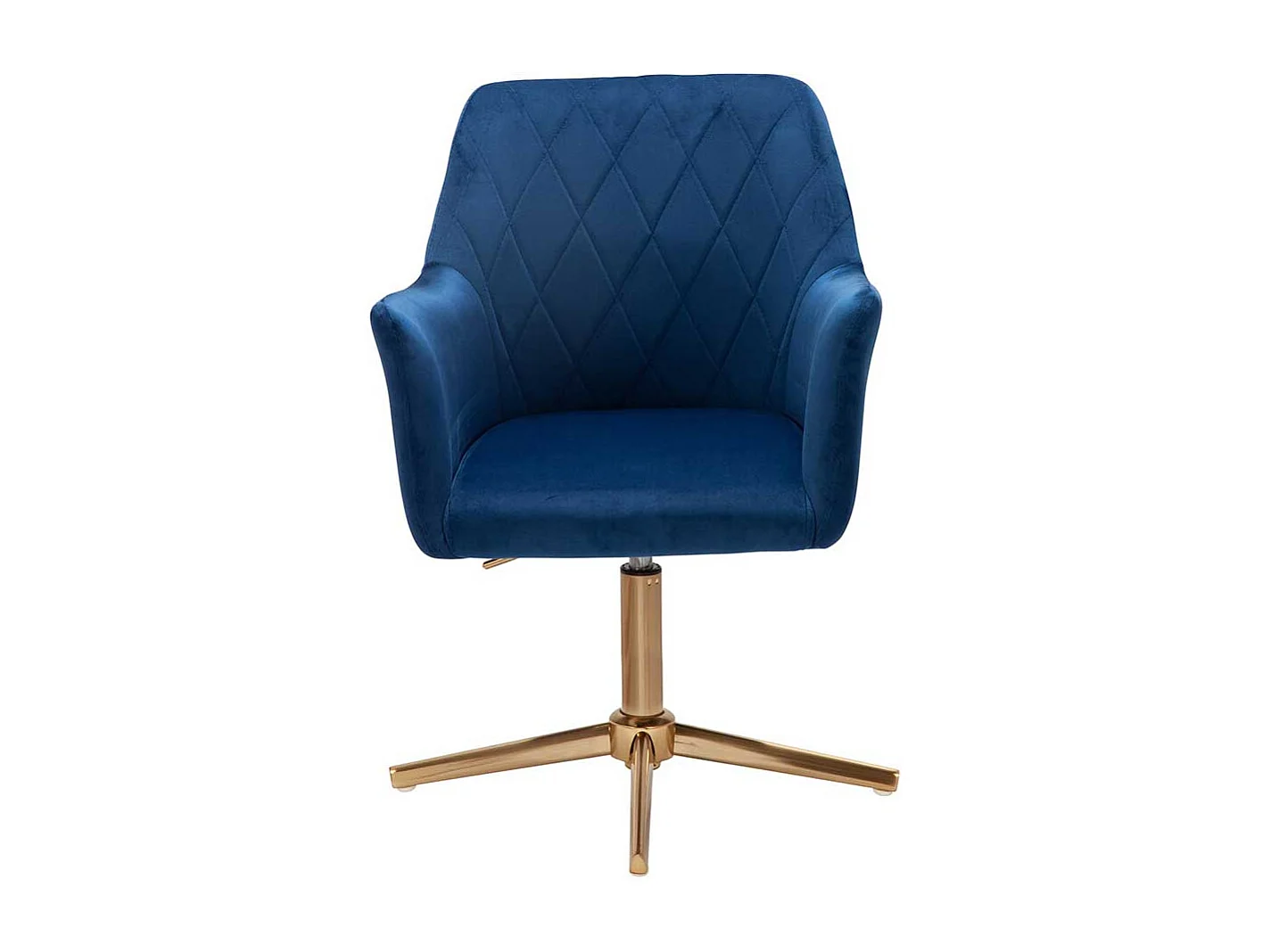 Schreibtischdrehstuhl Samt in modernem Design Gestell aus Metall