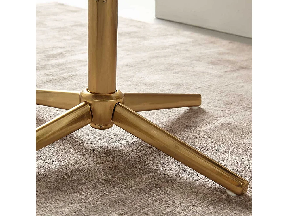 Schreibtischdrehstuhl Samt in modernem Design Gestell aus Metall