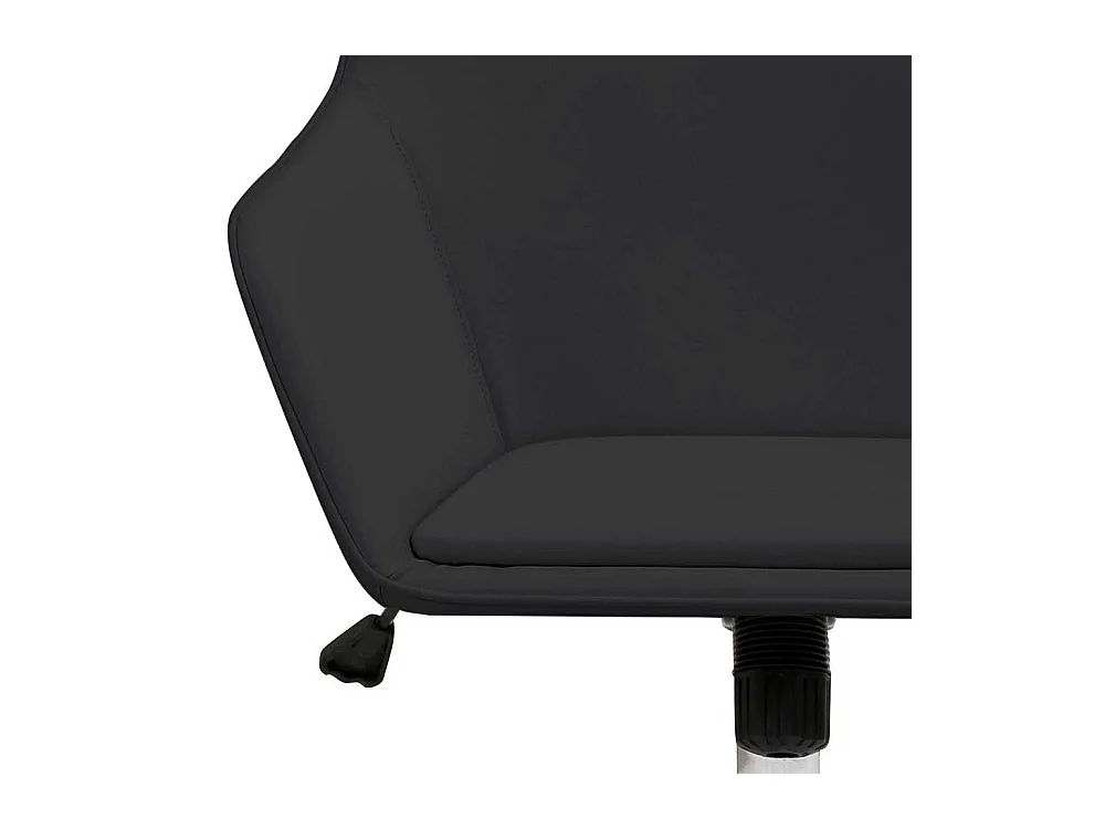 Schreibtischsessel in Schwarz und Chrom höhenverstellbarem Sitz