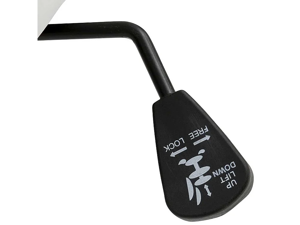 Schreibtischsessel in Schwarz und Chrom höhenverstellbarem Sitz