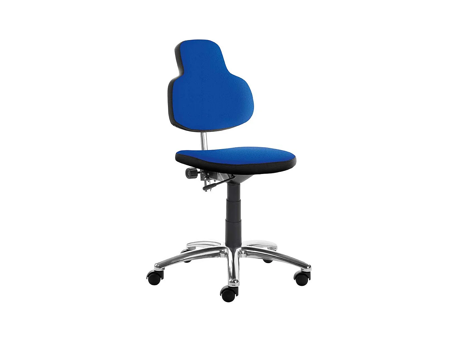Ergonomischer Drehstuhl in Blau h�henverstellbarem Sitz