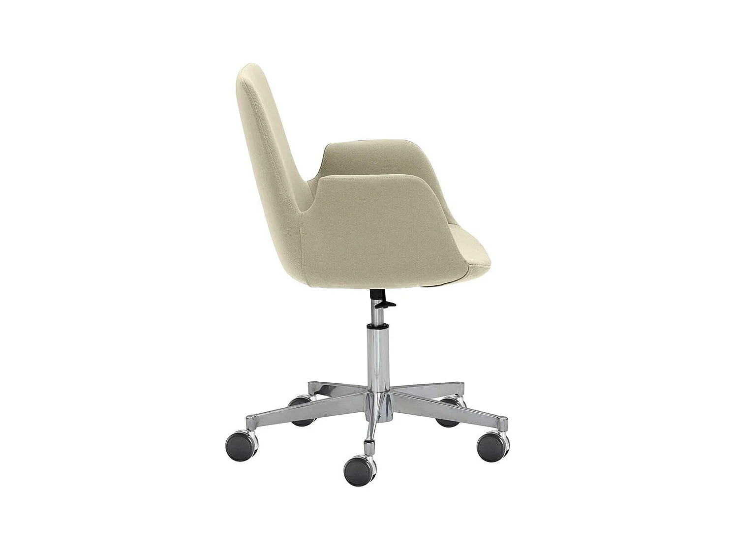 Schreibtischstuhl in Taupe Gestell aus Metall