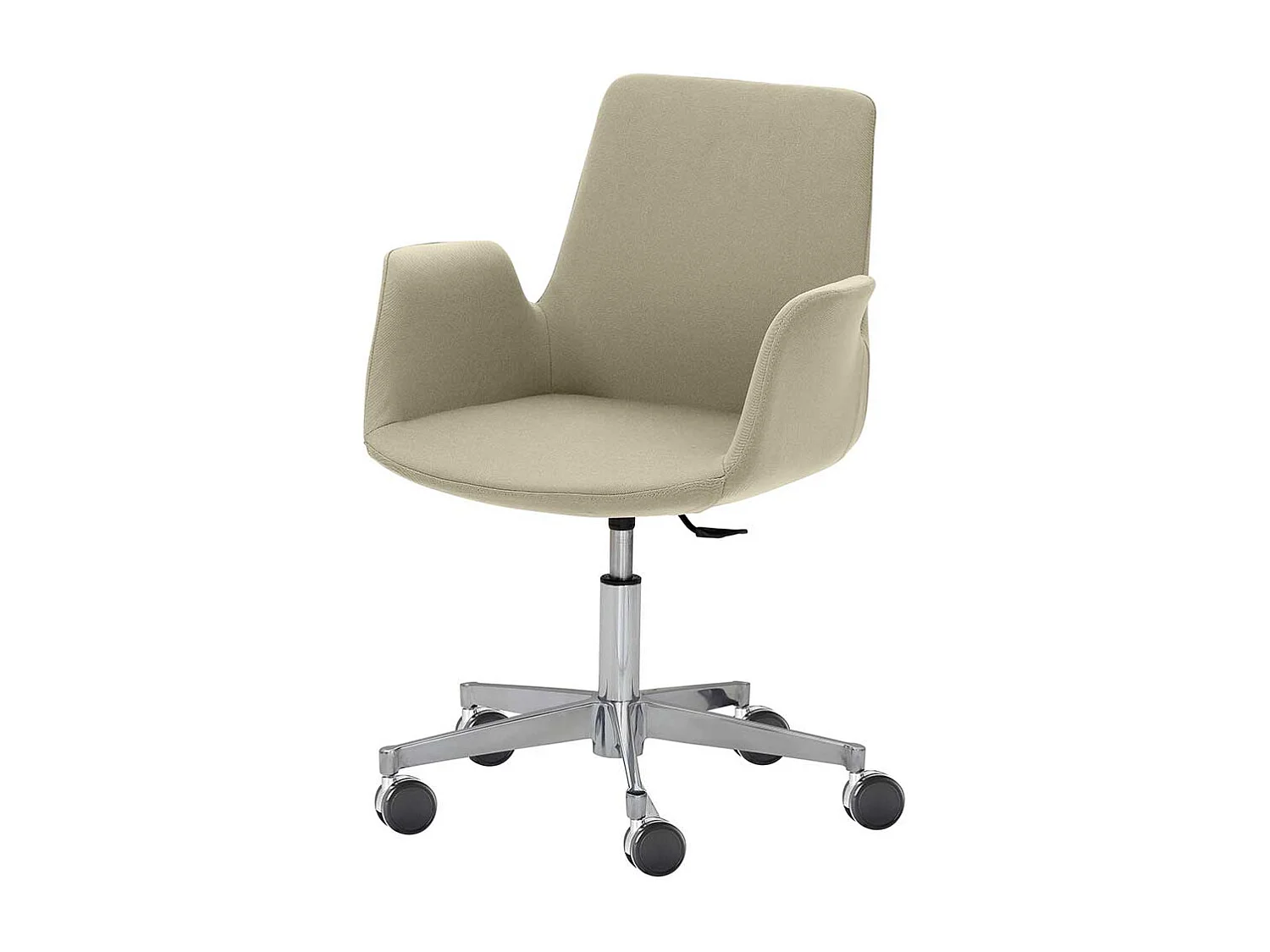 Schreibtischstuhl in Taupe Gestell aus Metall