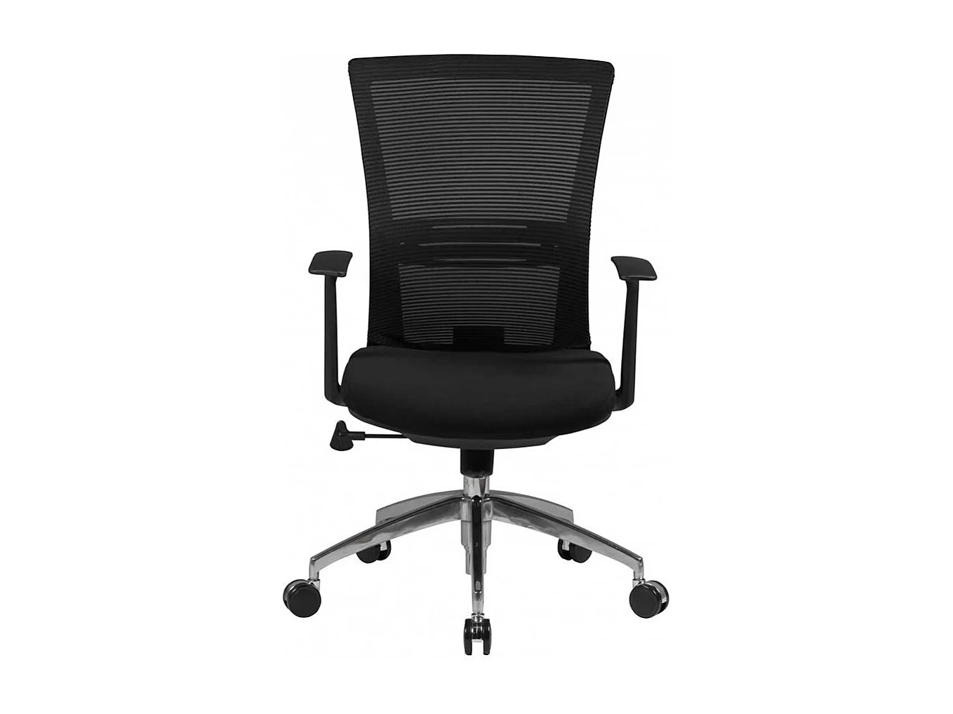 Schreibtischdrehstuhl in Schwarz hoher Rückenlehne