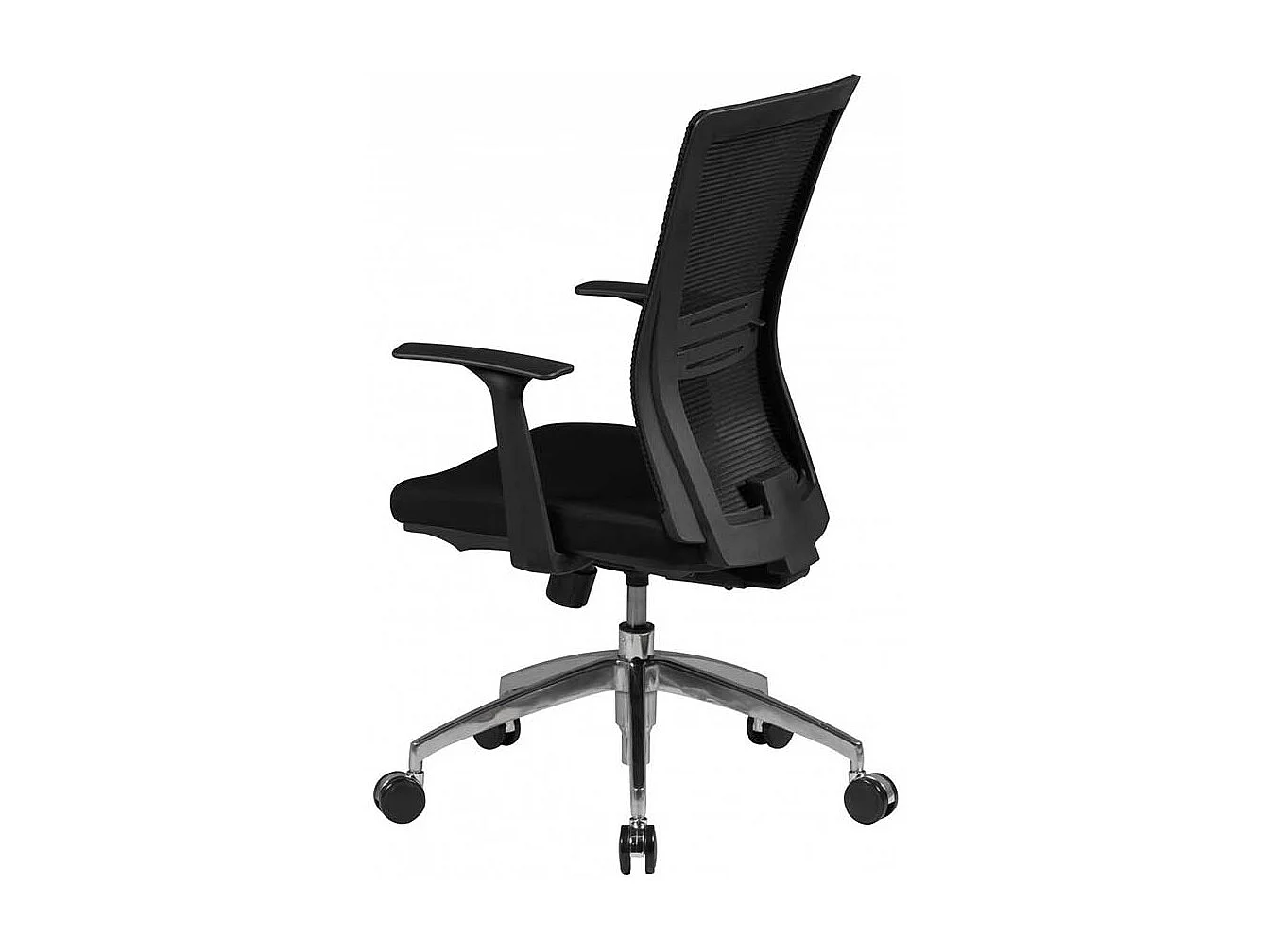 Schreibtischdrehstuhl in Schwarz hoher Rückenlehne