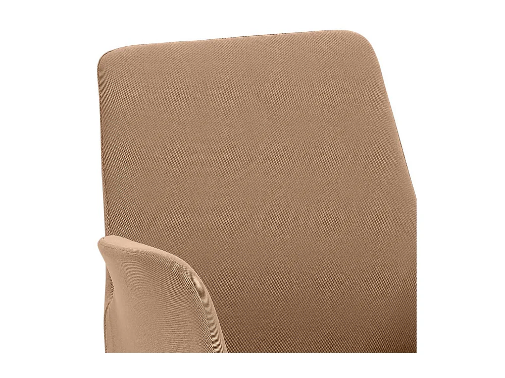 Schreibtischsessel in Hellbraun gepolsterter Rückenlehne