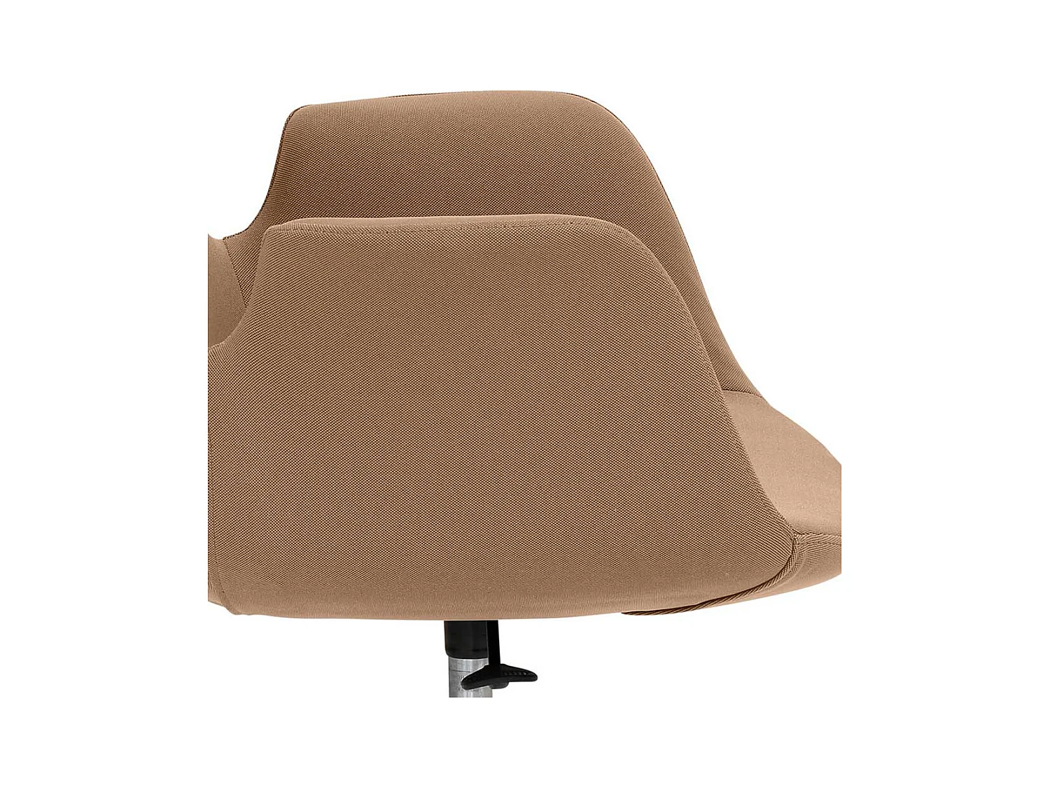 Schreibtischsessel in Hellbraun gepolsterter Rückenlehne