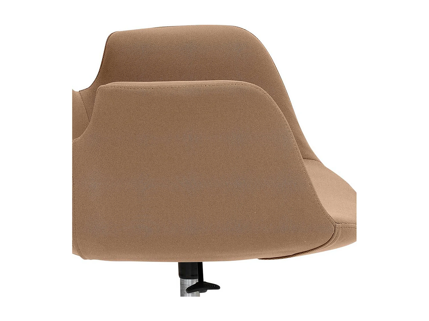 Schreibtischsessel in Hellbraun gepolsterter Rückenlehne