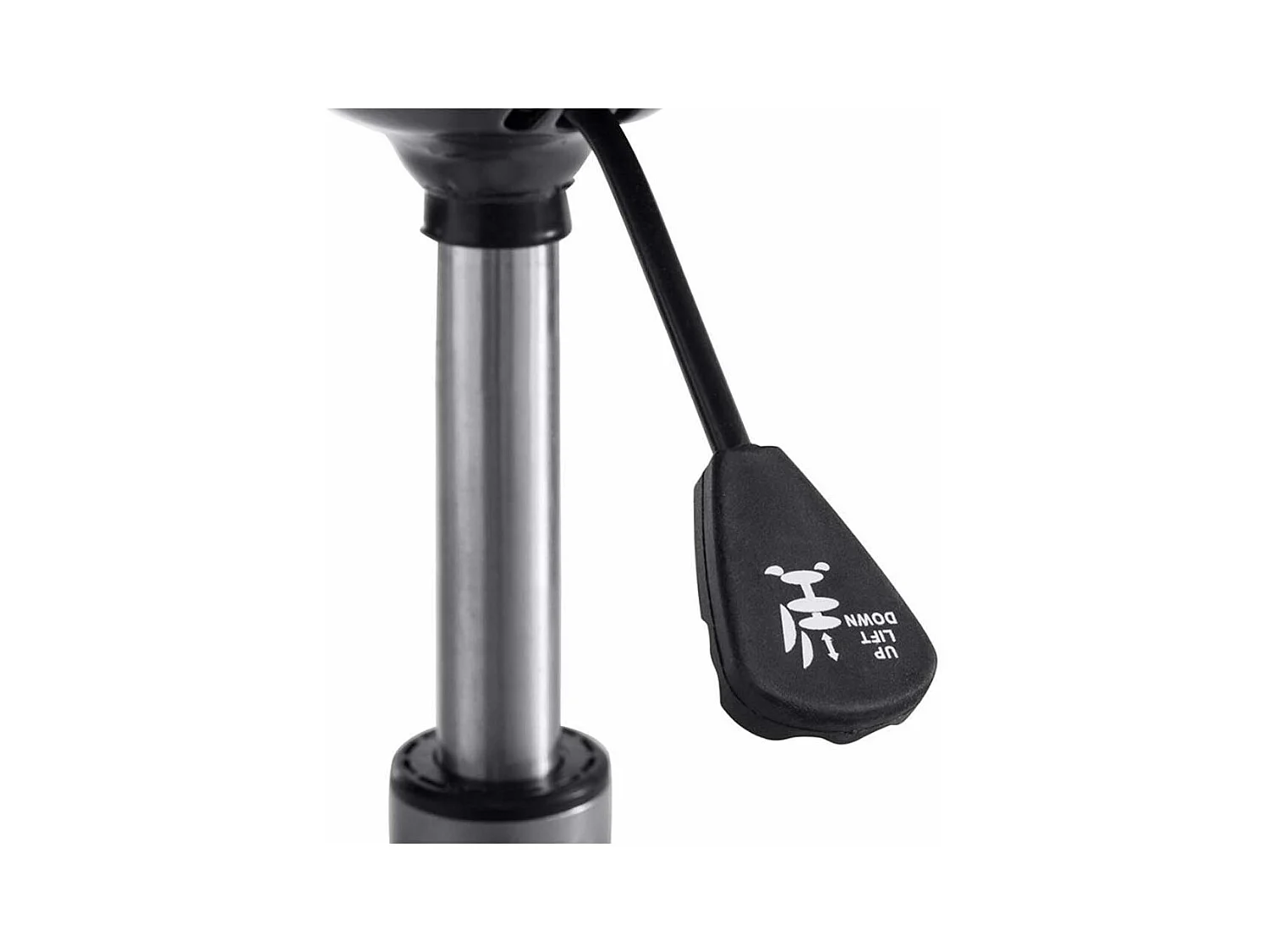 Schreibtischdrehstuhl in Braun Vintage und Schwarz Gestell aus Metall