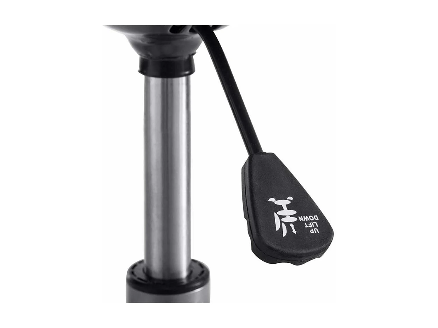 Schreibtischdrehstuhl in Braun Vintage und Schwarz Gestell aus Metall