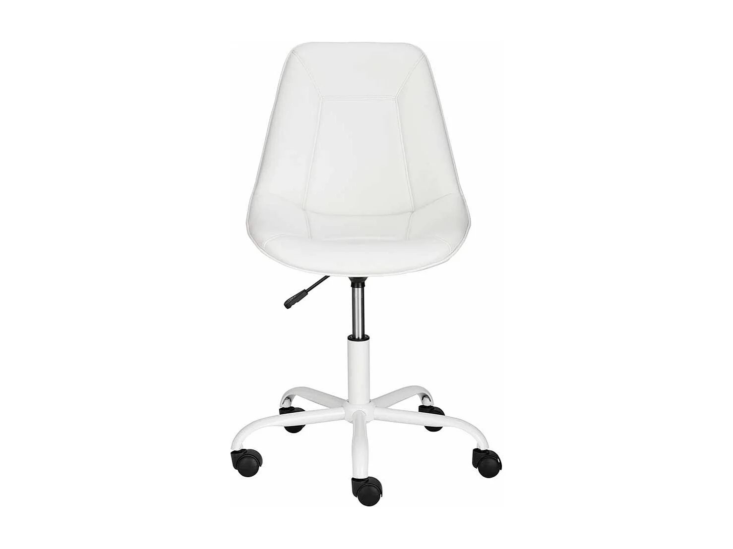 Drehbarer Schreibtischstuhl in Weiß höhenverstellbarem Sitz