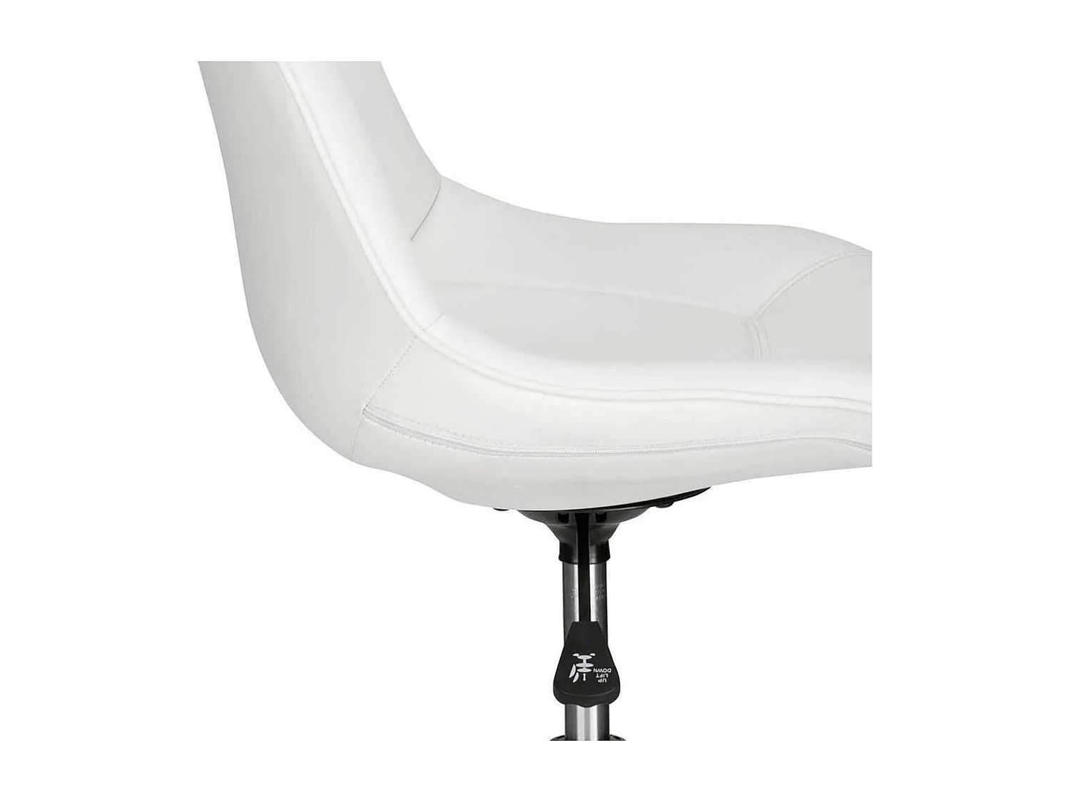 Drehbarer Schreibtischstuhl in Weiß höhenverstellbarem Sitz