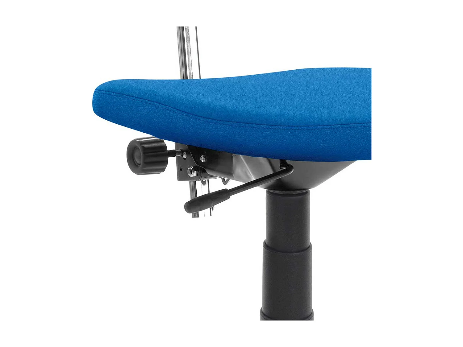 Ergonomischer Bürostuhl in Blau verstellbarer Rückenlehne