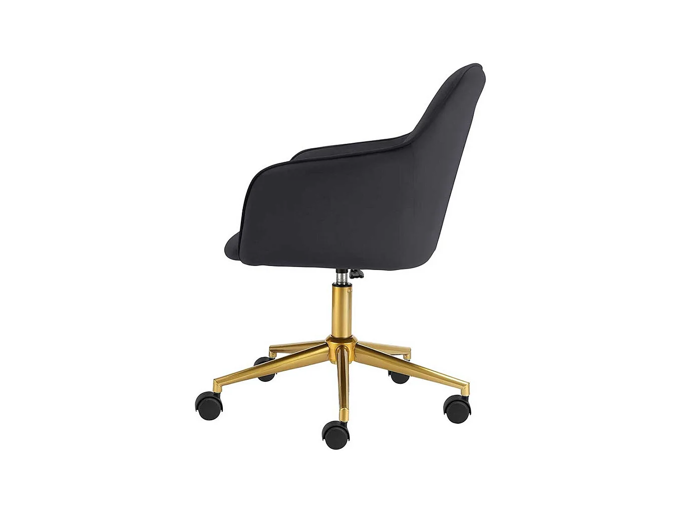 Schreibtischstuhl Bürostuhl in Goldfarben und Schwarz