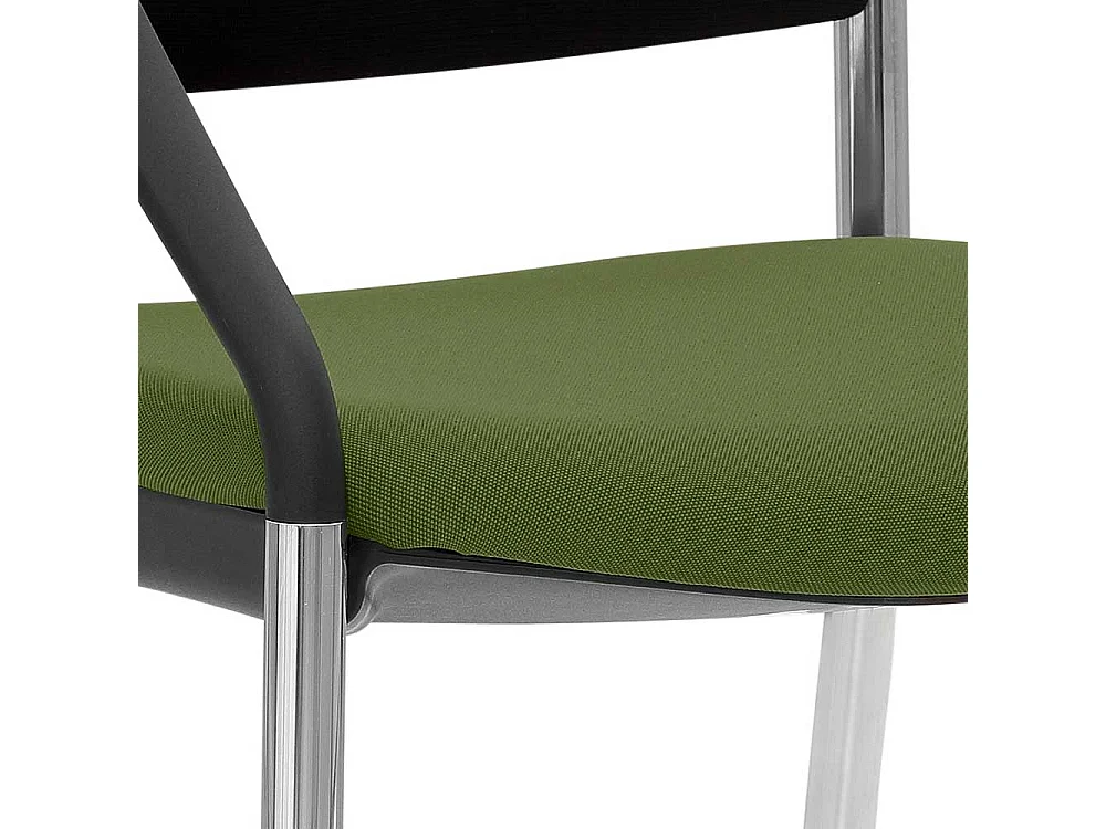 Stapelstuhl objektgeeignet Oliv Grün & Schwarz