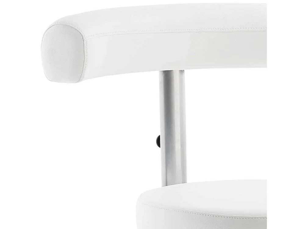 Moderner Drehstuhl durch Gasdruck höhenverstellbar Kunstleder und Metall