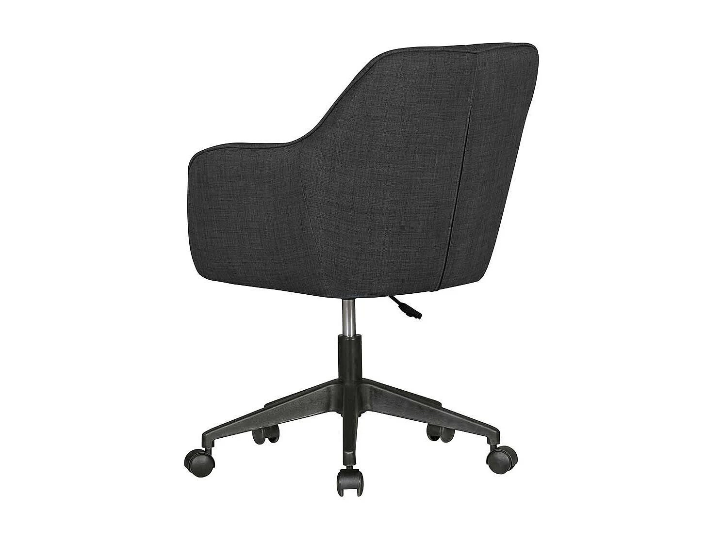 Retro Schreibtischstuhl in Anthrazit Webstoff höhenverstellbar