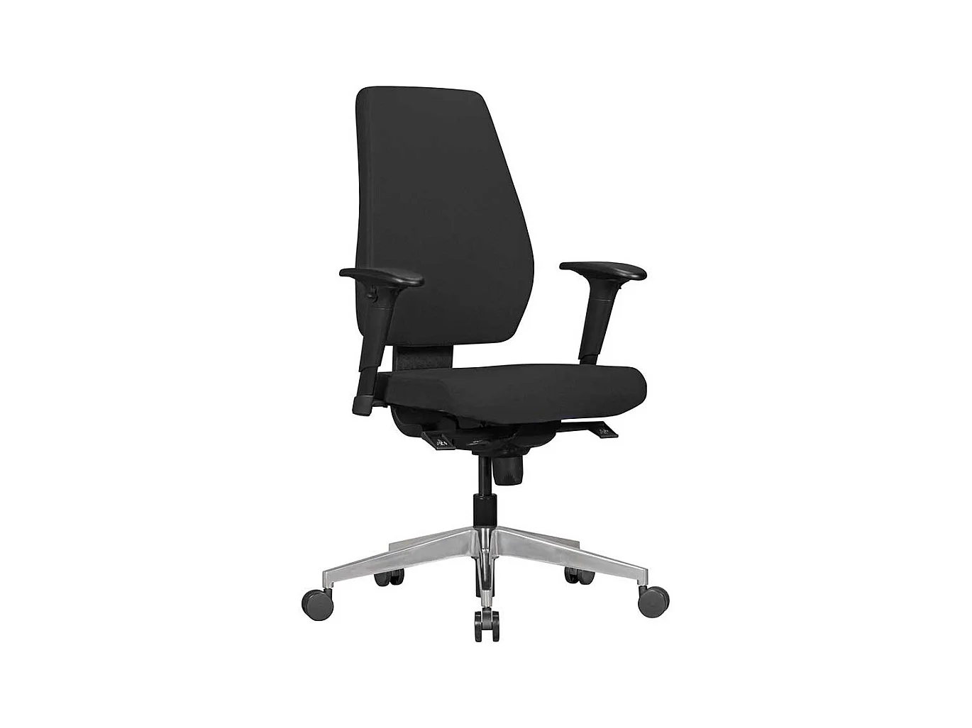 Ergonomischer Bürostuhl in Schwarz verstellbaren Armlehnen