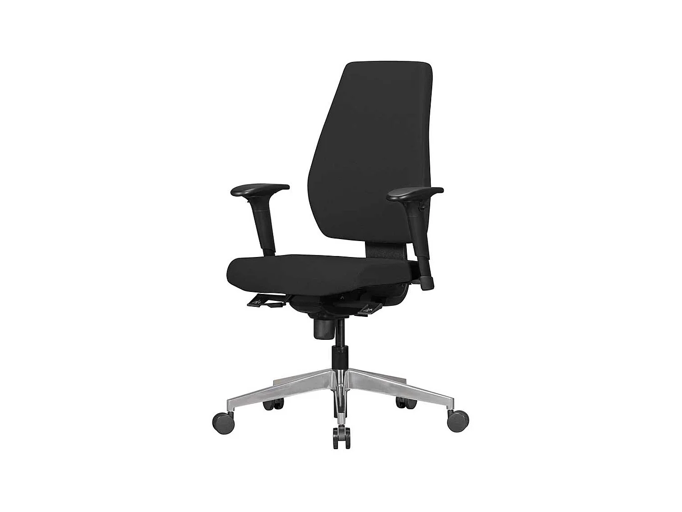 Ergonomischer Bürostuhl in Schwarz verstellbaren Armlehnen